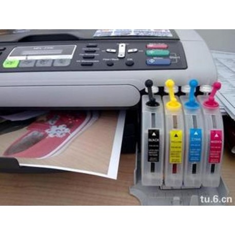4 Vacío recargable para Brother LC51 LC970 LC1000 BK+C+M+Y