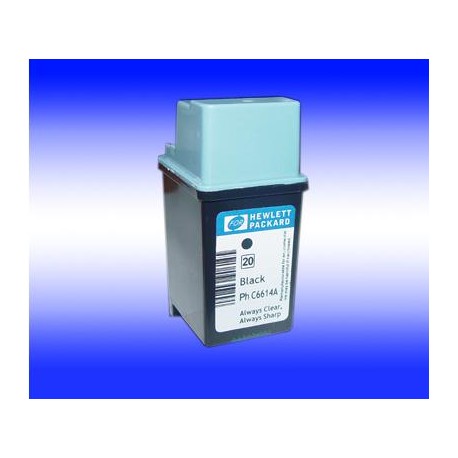 40ml REG.NEGRO HP Desk Jet 610C/612C/630C - C6614D -20