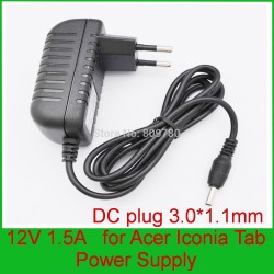 Acer Iconia Tablet 12V 1.5A(18W) Adapter,3.0x1.1mm